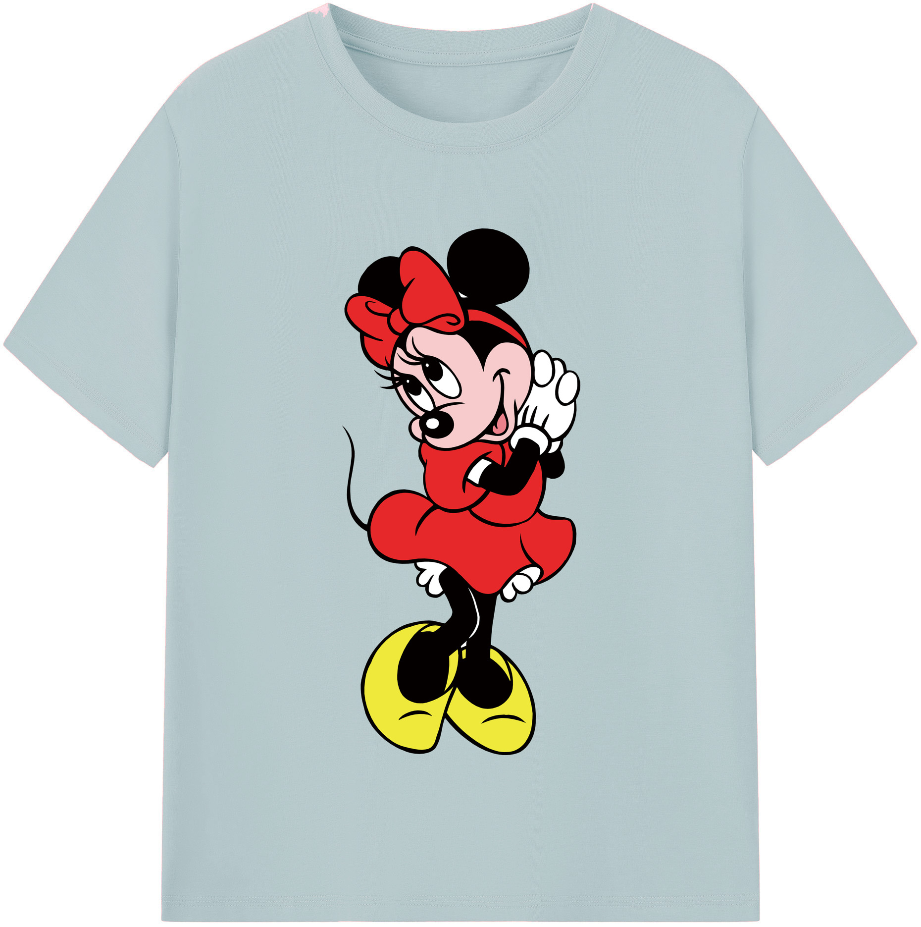 （画像用） ミッキーマウス Mickey Mouse 綿100％半袖Tシャツ（フロントプリント）
